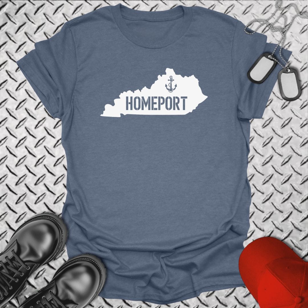 NavyHumor T-Shirt Heather Indigo / S Homeport Kentucky T-shirt