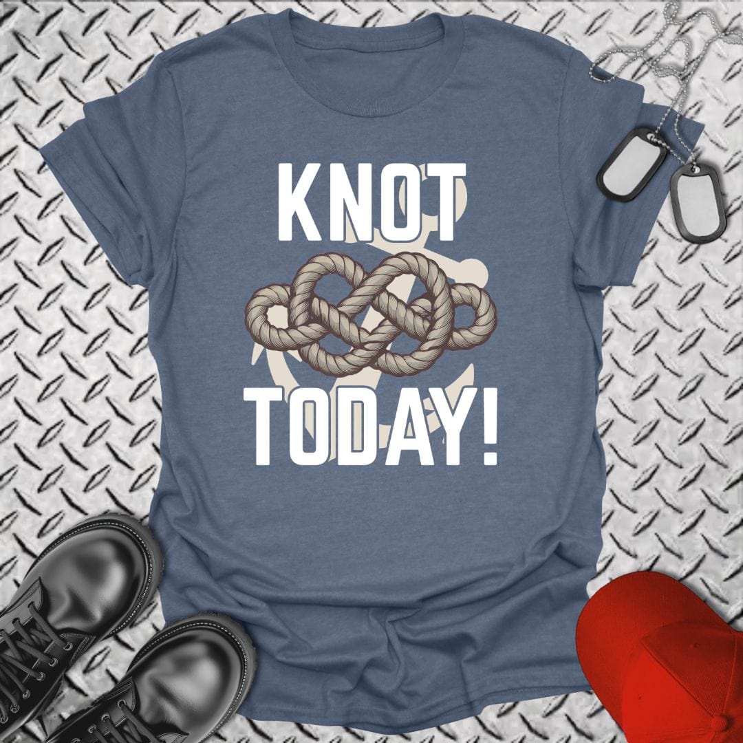 NavyHumor T-Shirt Heather Indigo / S Knot Today! T-shirt