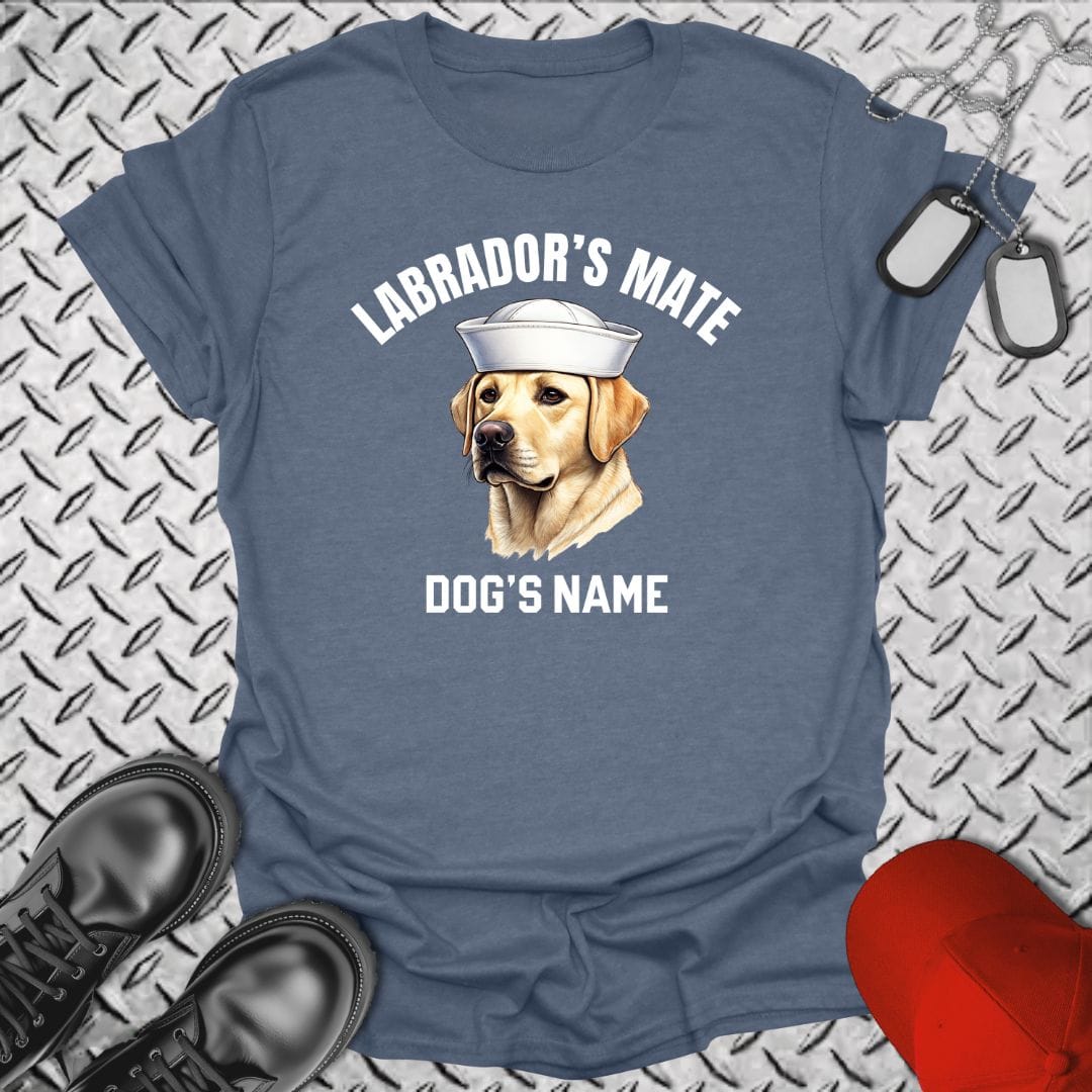 NavyHumor T-Shirt Heather Indigo / S Labrador's Mate - Yellow
