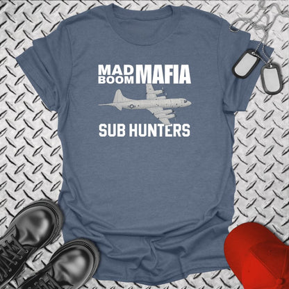 NavyHumor T-Shirt Heather Indigo / S MAD Boom Mafia - Sub Hunters