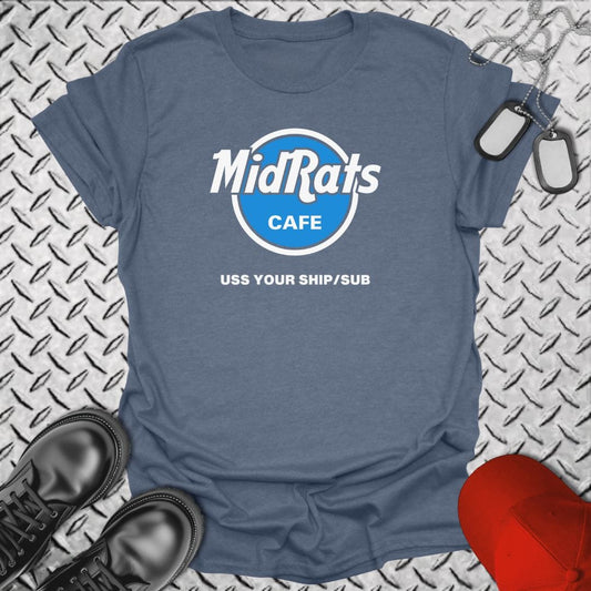 NavyHumor T-Shirt Heather Indigo / S MidRats Cafe (Your Command) T-shirt