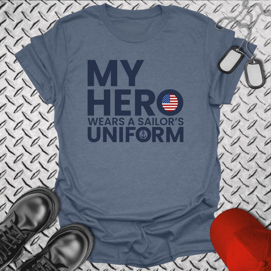 NavyHumor T-Shirt Heather Indigo / S My Hero T-shirt - Adult