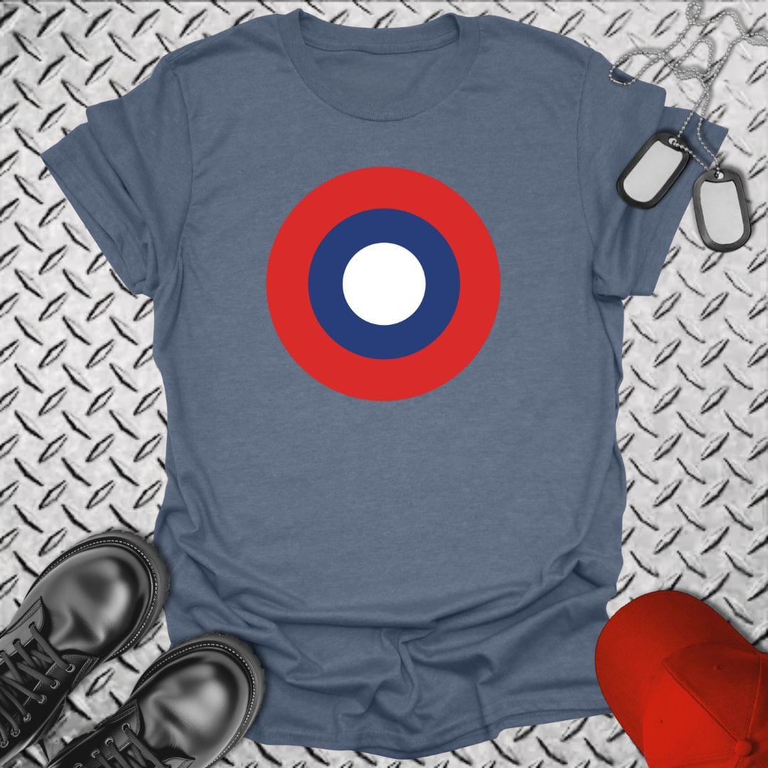 NavyHumor T-Shirt Heather Indigo / S Naval Aviation Roundel - 1918 T-shirt
