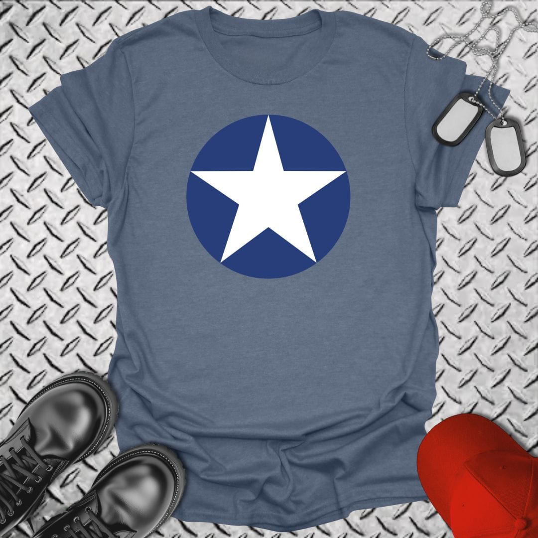 NavyHumor T-Shirt Heather Indigo / S Naval Aviation Roundel - 1942 T-shirt