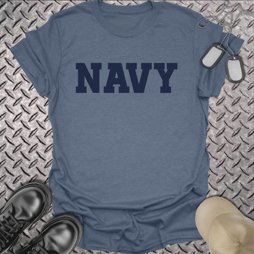 NavyHumor T-Shirt Heather Indigo / S Navy Navy T-shirt