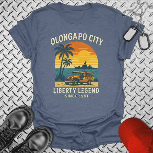NavyHumor T-Shirt Heather Indigo / S Olongapo City - Liberty Legend T-shirt
