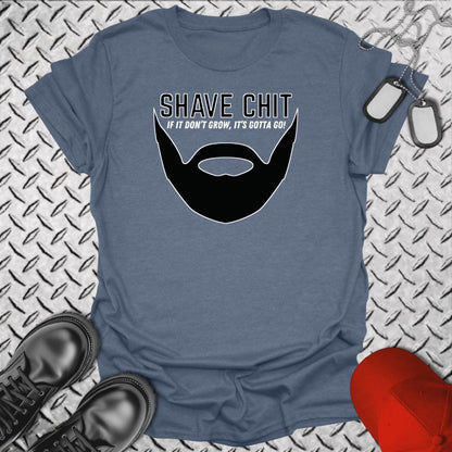NavyHumor T-Shirt Heather Indigo / S Shave Chit T-shirt