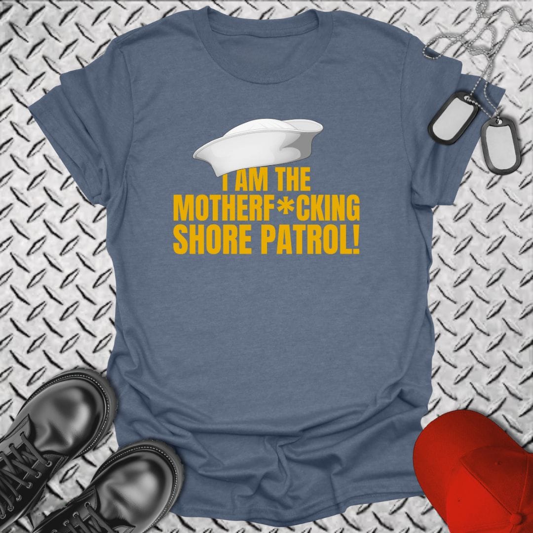 NavyHumor T-Shirt Heather Indigo / S Shore Patrol T-shirt