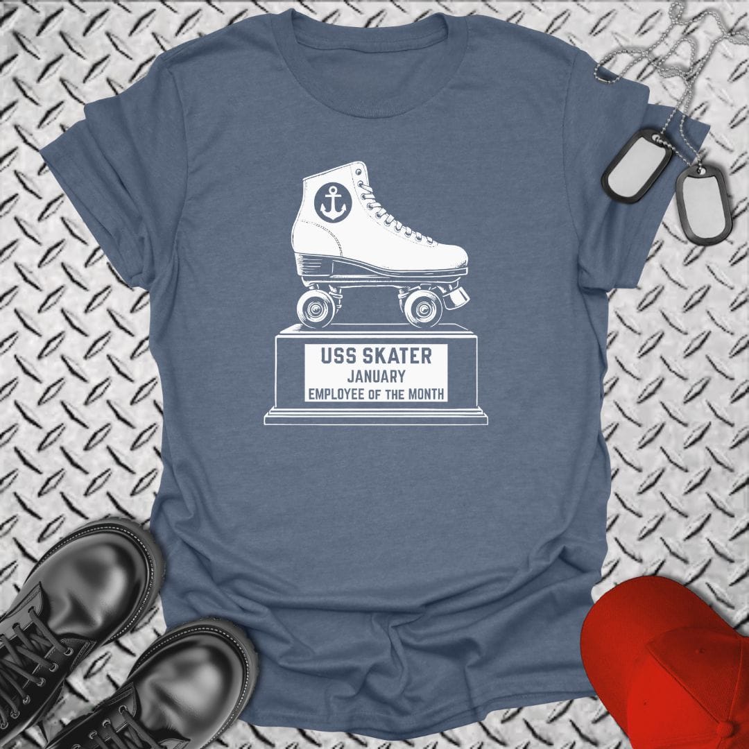 NavyHumor T-Shirt Heather Indigo / S Skater Trophy