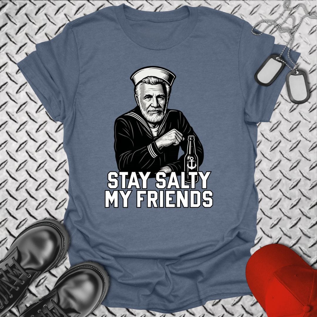 NavyHumor T-Shirt Heather Indigo / S Stay Salty, My Friends T-shirt
