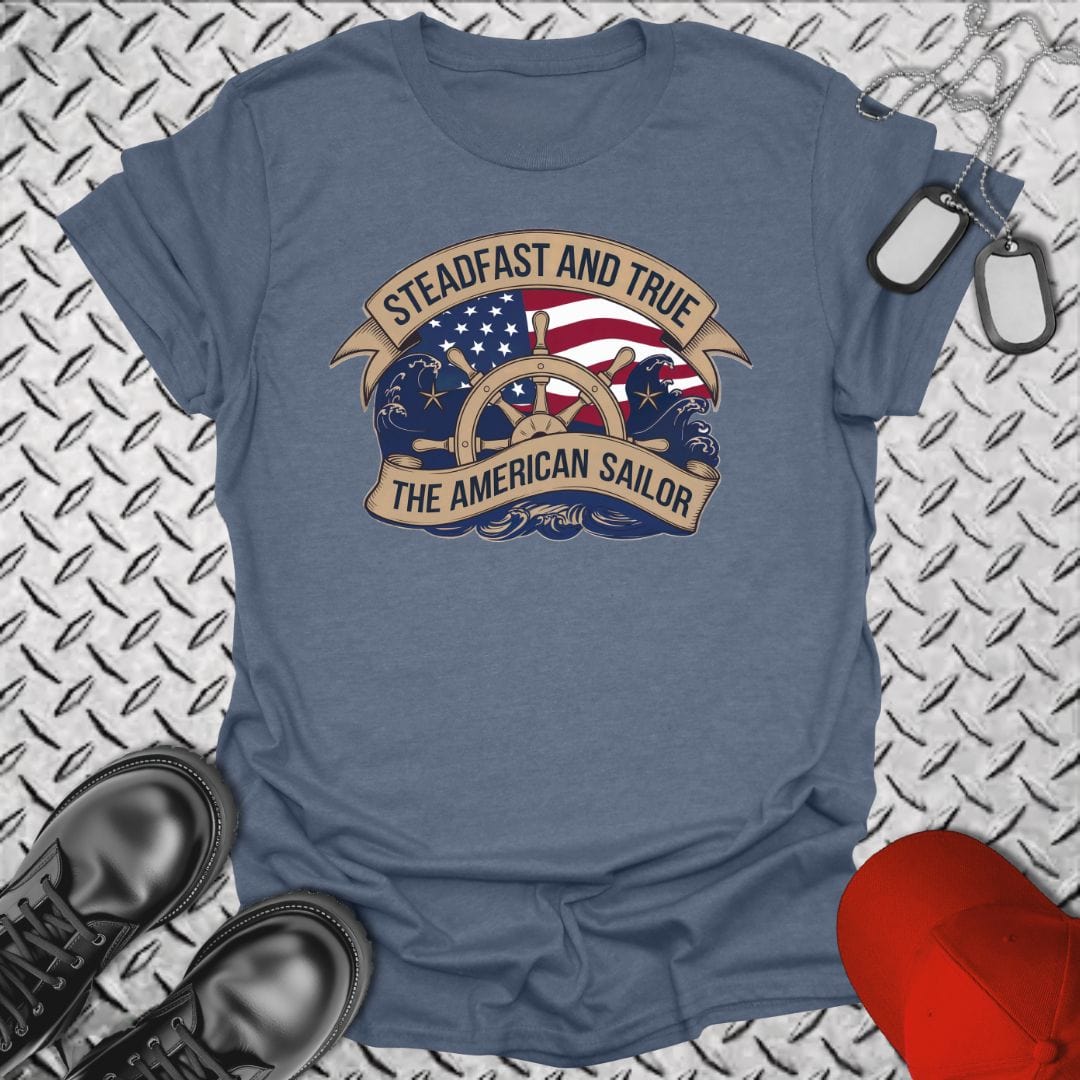 NavyHumor T-Shirt Heather Indigo / S Steadfast & True T-shirt