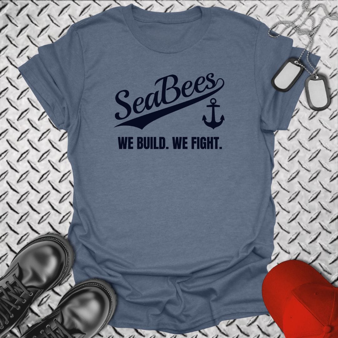 NavyHumor T-Shirt Heather Indigo / S Team SeaBees T-shirt