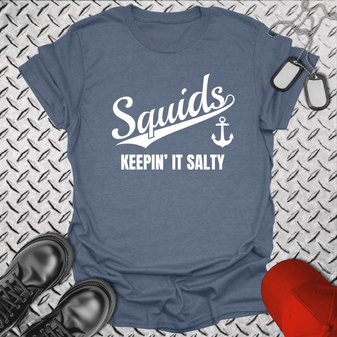 NavyHumor T-Shirt Heather Indigo / S Team Squids T-shirt