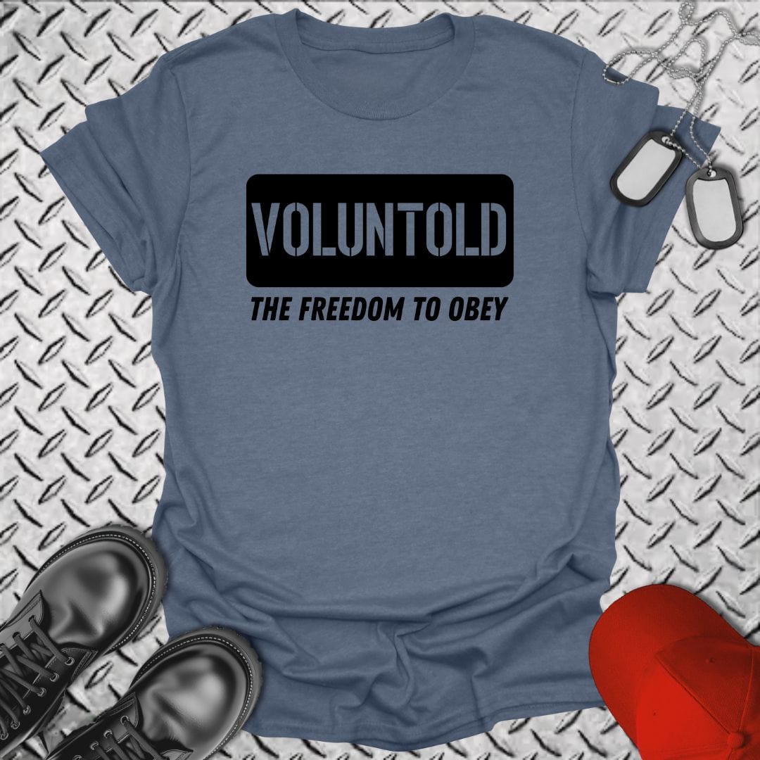 NavyHumor T-Shirt Heather Indigo / S Voluntold T-shirt