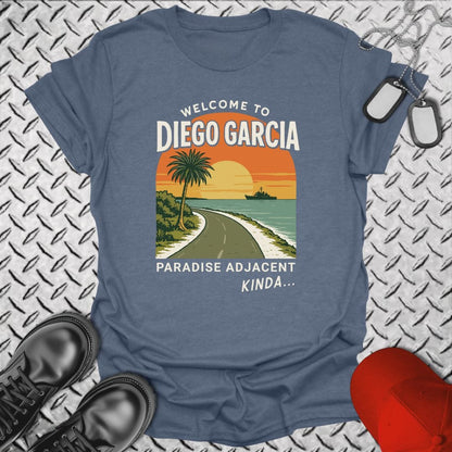 NavyHumor T-Shirt Heather Indigo / S Welcome to Diego Garcia T-shirt