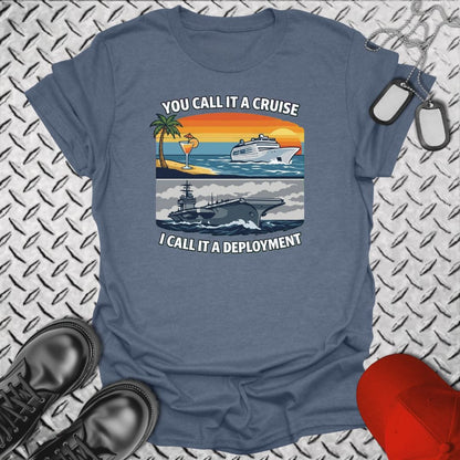 NavyHumor T-Shirt Heather Indigo / S You Call It A Cruise