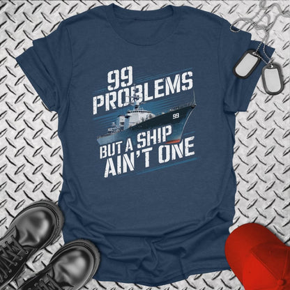 NavyHumor T-Shirt Heather Navy / S 99 Problems T-shirt