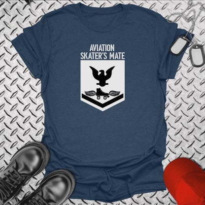 NavyHumor T-Shirt Heather Navy / S Aviation Skater's Mate T-shirt