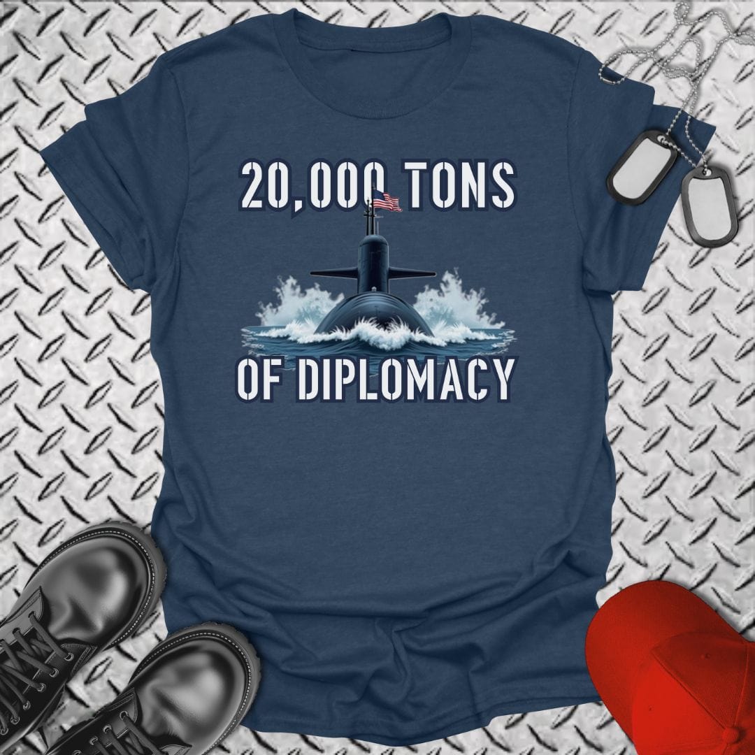 NavyHumor T-Shirt Heather Navy / S Ballistic Diplomacy T-shirt