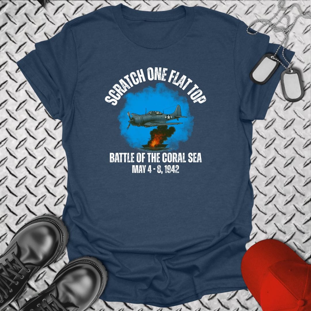 NavyHumor T-Shirt Heather Navy / S Battle of the Coral Sea T-shirt