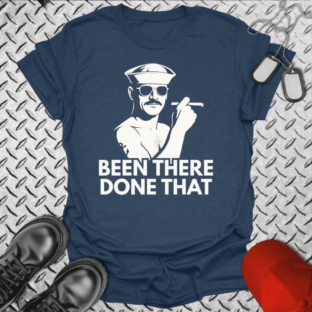 NavyHumor T-Shirt Heather Navy / S Been There, Done That T-shirt