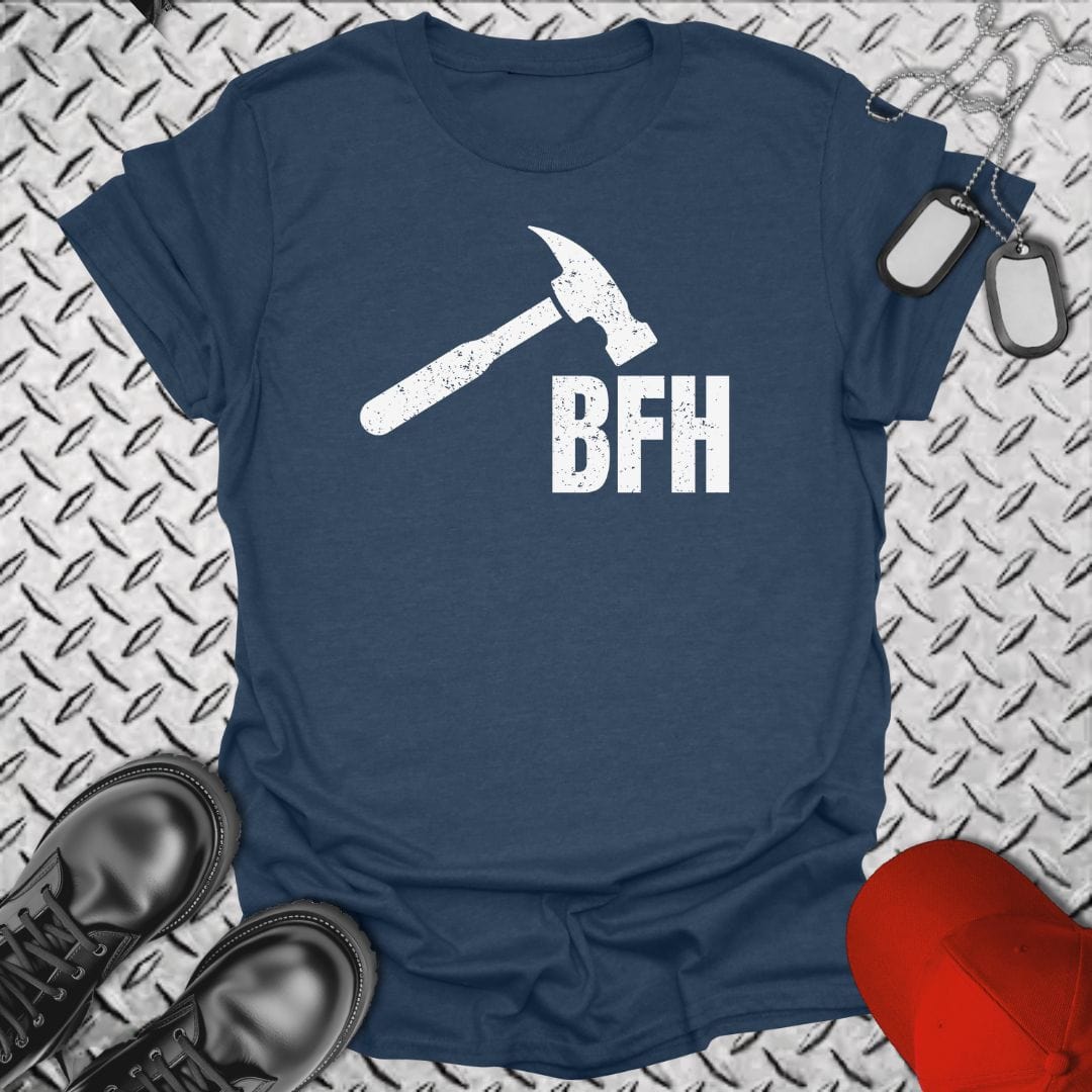NavyHumor T-Shirt Heather Navy / S Big F'ing Hammer T-shirt