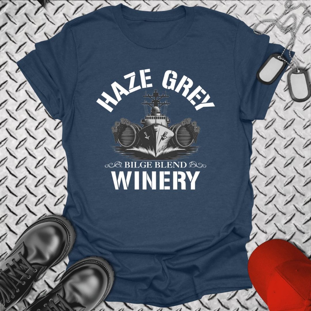 NavyHumor T-Shirt Heather Navy / S Bilge Wine T-shirt