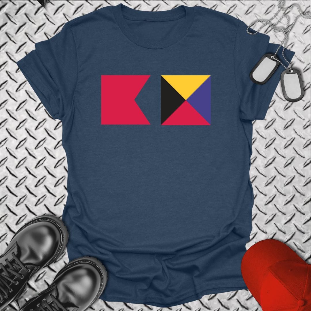 NavyHumor T-Shirt Heather Navy / S Bravo Zulu T-shirt