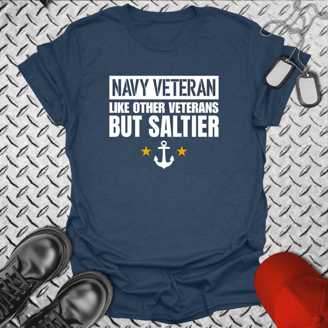 NavyHumor T-Shirt Heather Navy / S But Saltier T-shirt