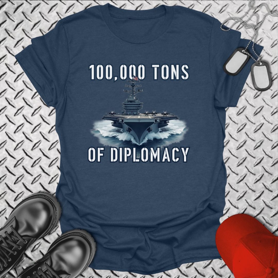 NavyHumor T-Shirt Heather Navy / S Carrier Diplomacy T-shirt