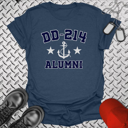 NavyHumor T-Shirt Heather Navy / S DD-214 Alumni T-shirt