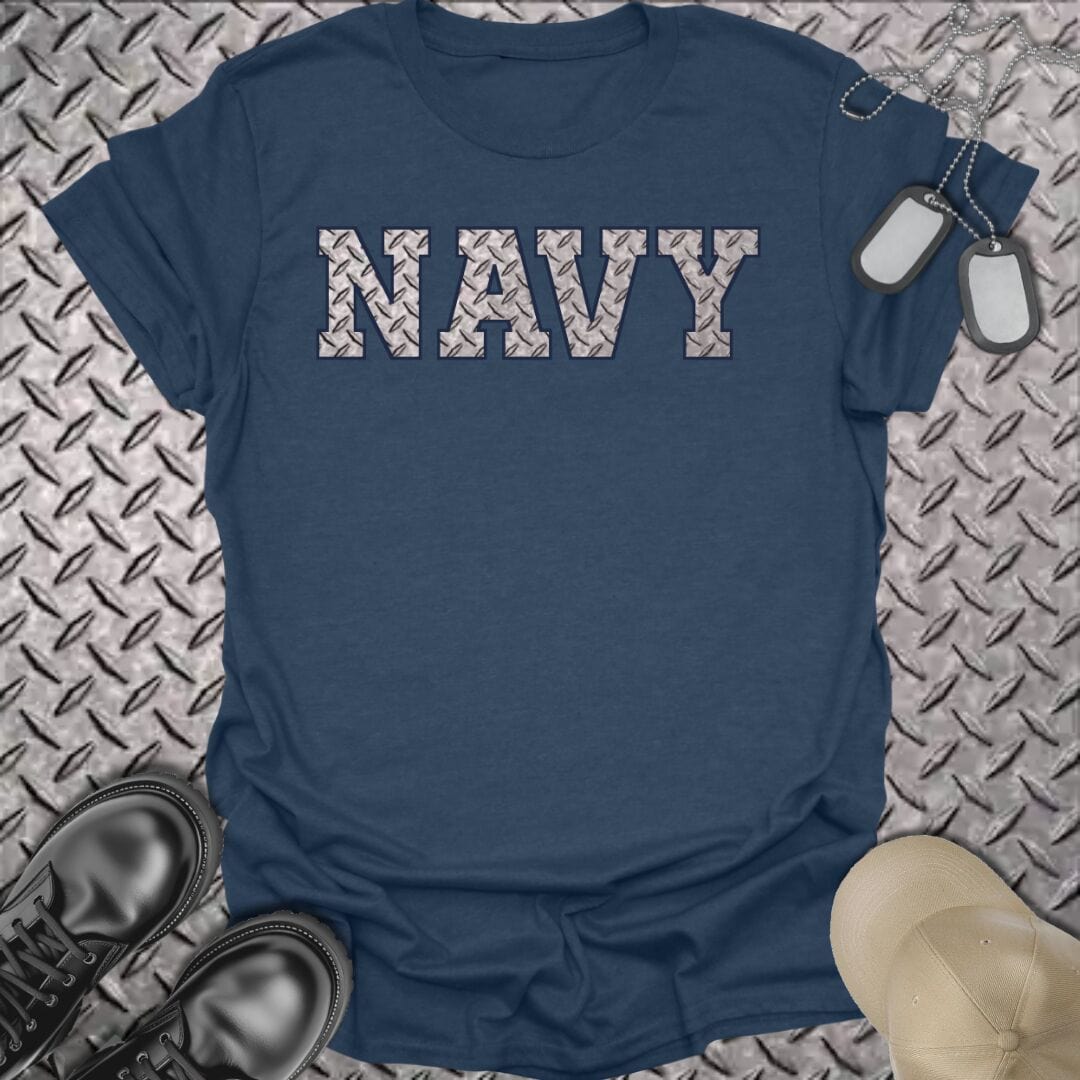 NavyHumor T-Shirt Heather Navy / S Deck Plate Navy T-shirt
