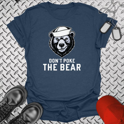 NavyHumor T-Shirt Heather Navy / S Don't Poke The Bear