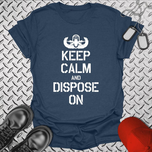 NavyHumor T-Shirt Heather Navy / S EOD - Keep Calm T-shirt