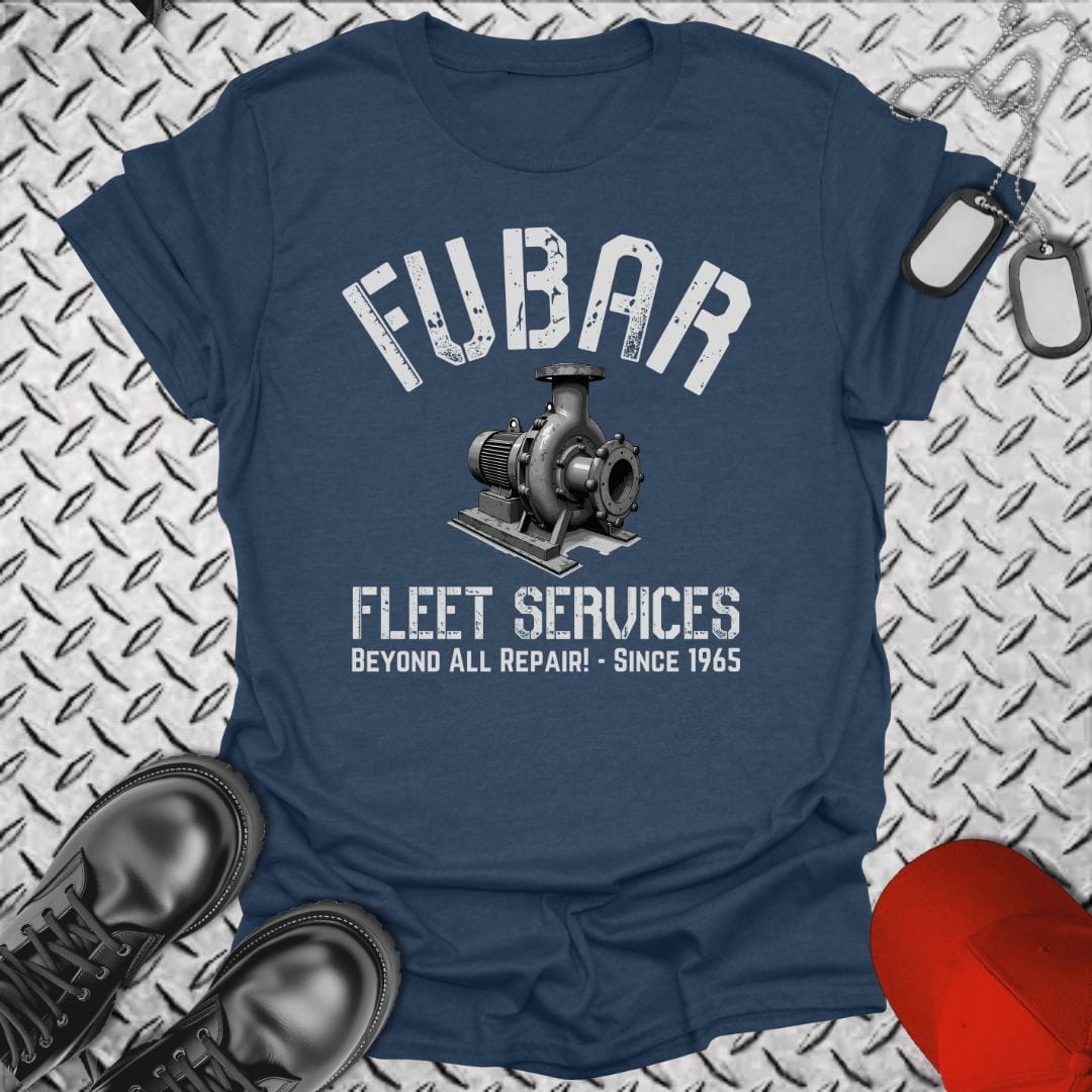 NavyHumor T-Shirt Heather Navy / S FUBAR Fleet Services T-shirt