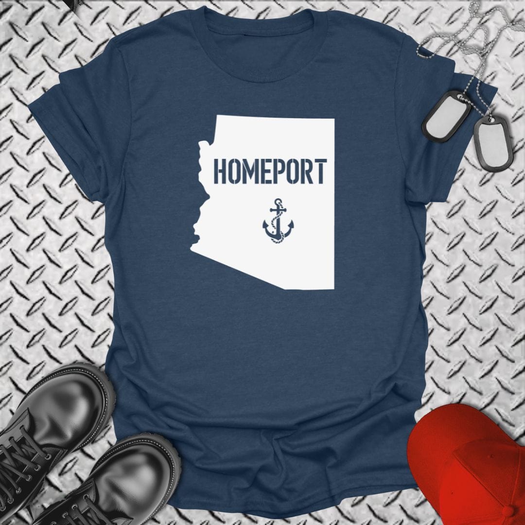 NavyHumor T-Shirt Heather Navy / S Homeport Arizona T-shirt