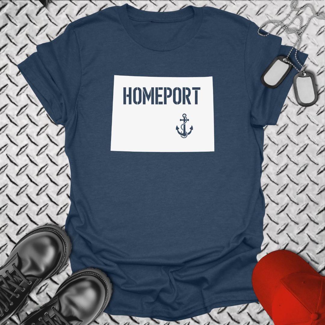 NavyHumor T-Shirt Heather Navy / S Homeport Colorado T-shirt