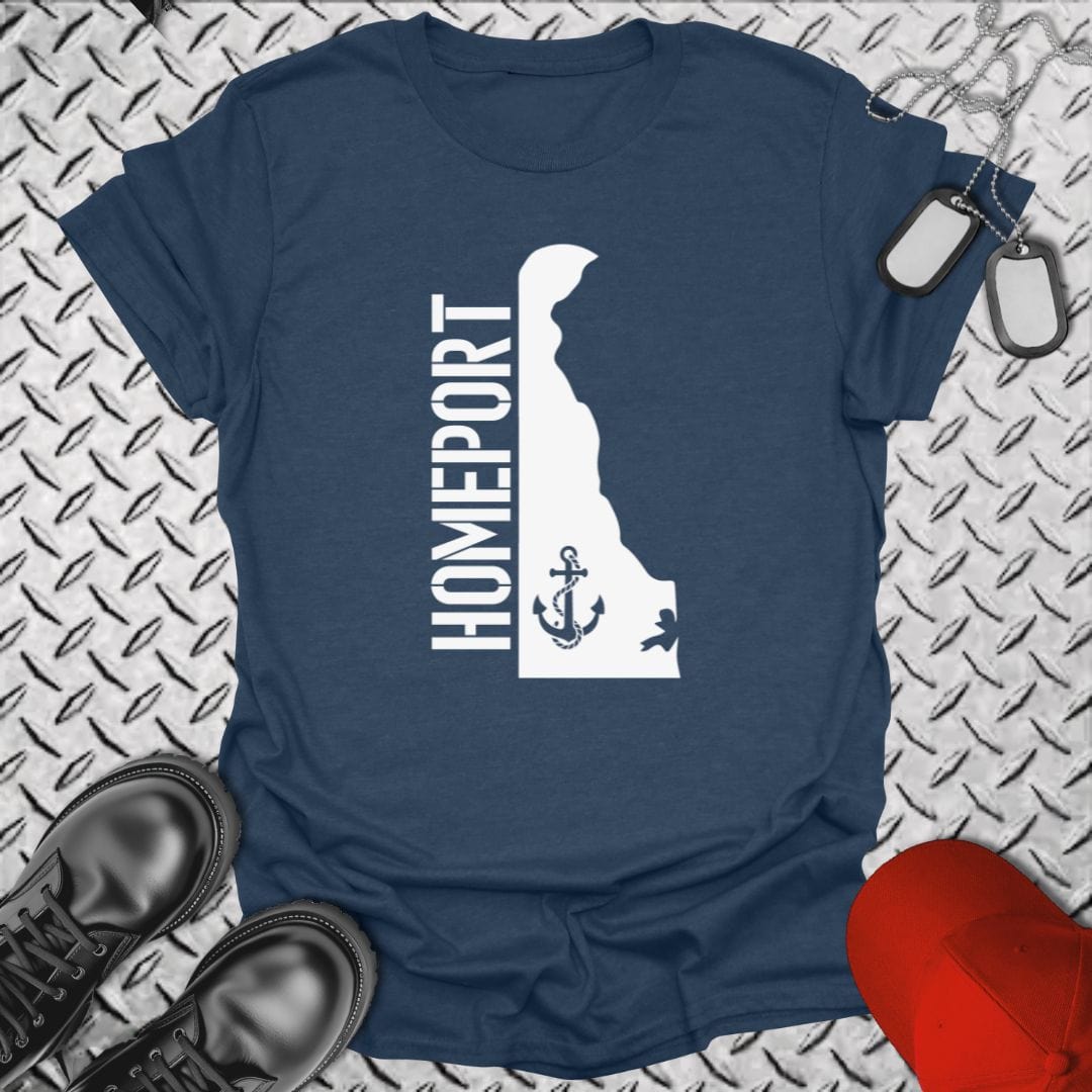 NavyHumor T-Shirt Heather Navy / S Homeport Delaware T-shirt