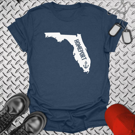 NavyHumor T-Shirt Heather Navy / S Homeport Florida T-shirt