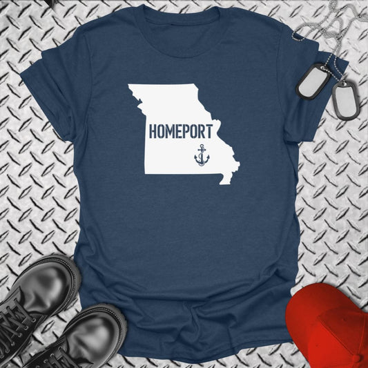 NavyHumor T-Shirt Heather Navy / S Homeport Missouri T-shirt