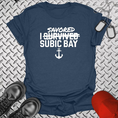 NavyHumor T-Shirt Heather Navy / S I Savored Subic Bay