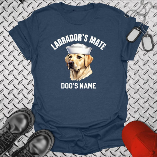 NavyHumor T-Shirt Heather Navy / S Labrador's Mate - Yellow