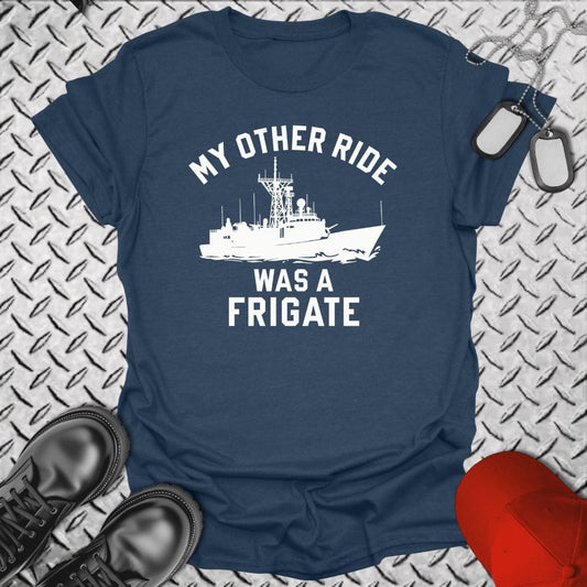 NavyHumor T-Shirt Heather Navy / S My Other Ride Was a Frigate T-shirt
