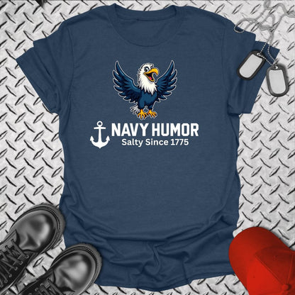 NavyHumor T-Shirt Heather Navy / S Navy Humor - Salty Since 1775 T-shirt