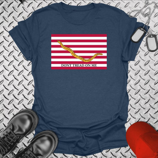 NavyHumor T-Shirt Heather Navy / S Navy Jack - Don't Tread T-shirt