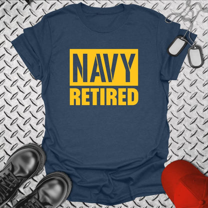 NavyHumor T-Shirt Heather Navy / S Navy Retired T-shirt