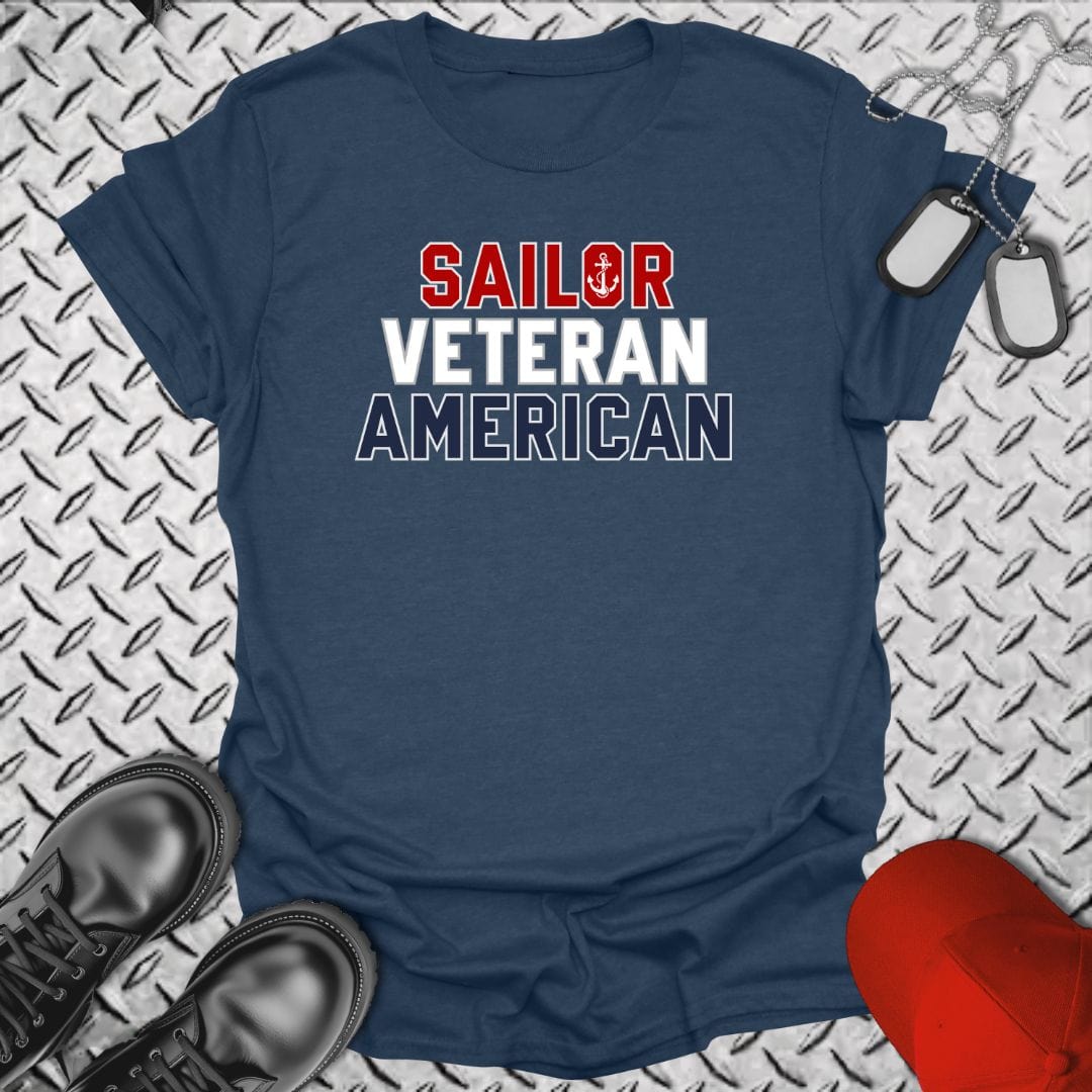 NavyHumor T-Shirt Heather Navy / S Sailor, Veteran, American T-shirt
