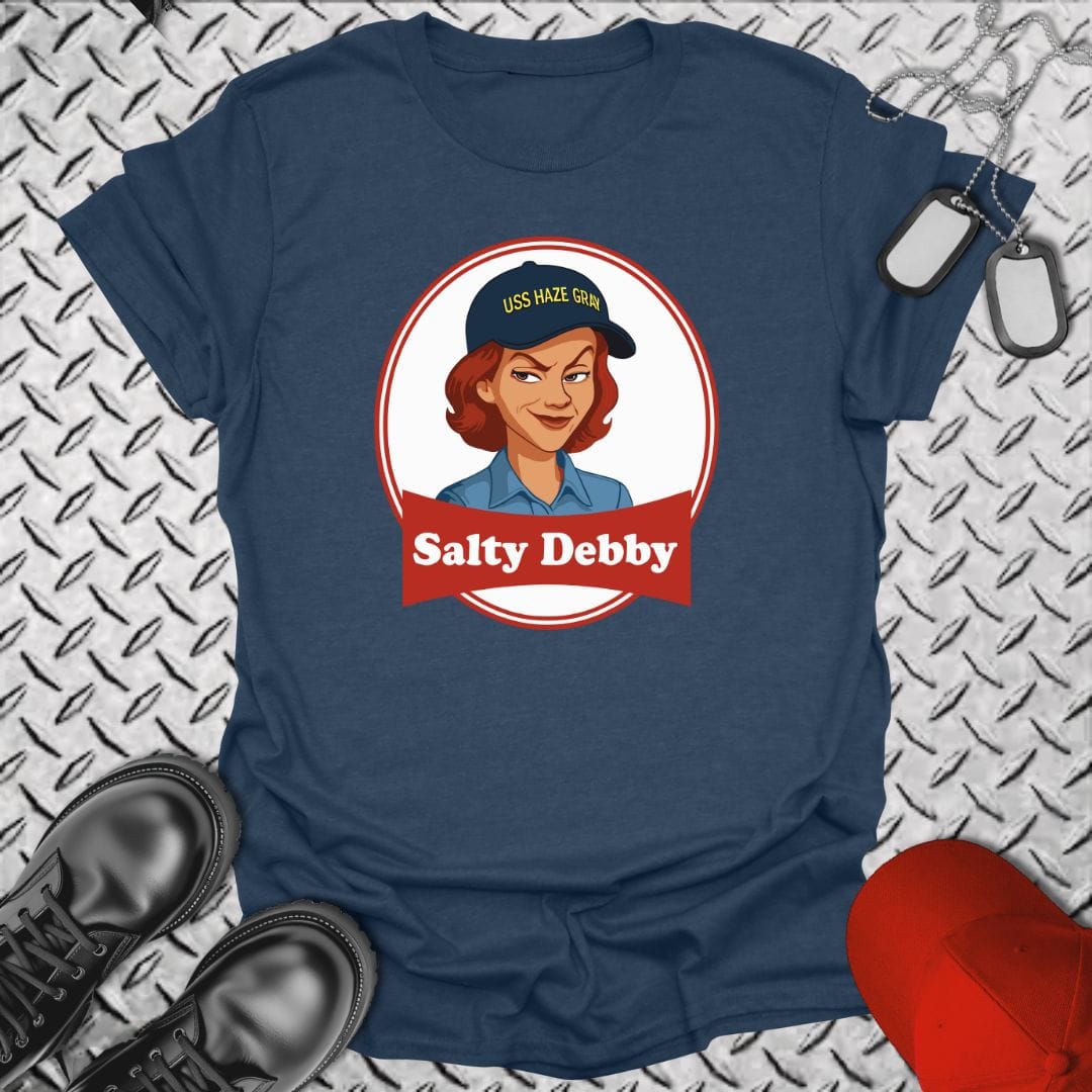 NavyHumor T-Shirt Heather Navy / S Salty Debby T-shirt