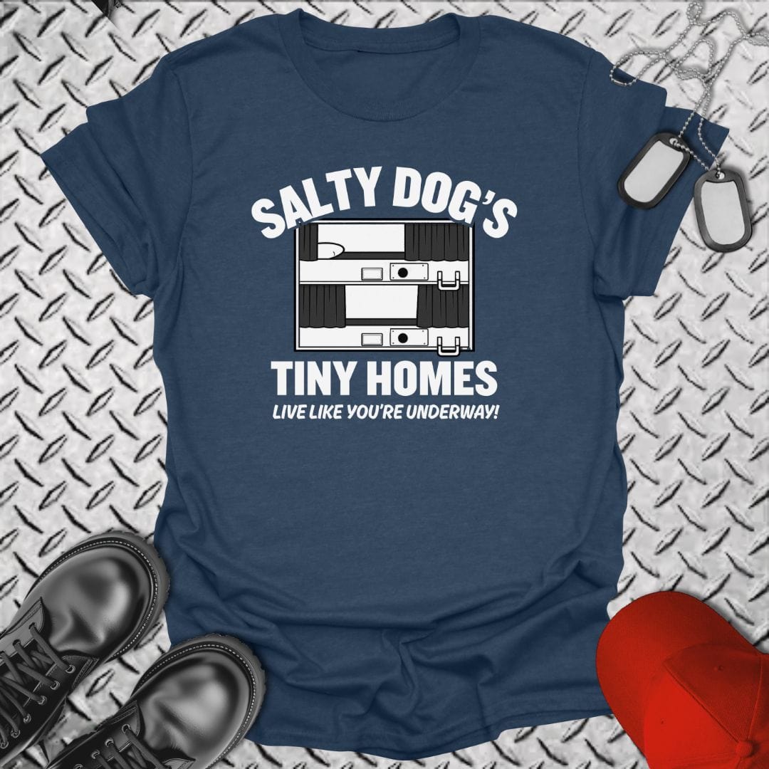NavyHumor T-Shirt Heather Navy / S Salty Dog's Tiny Homes T-shirt