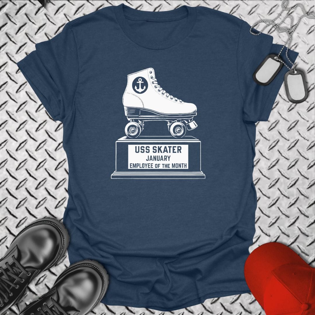 NavyHumor T-Shirt Heather Navy / S Skater Trophy